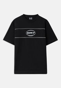 TRAIN LOGO TEE UNISEX - T-shirts print - black/silver coloured
