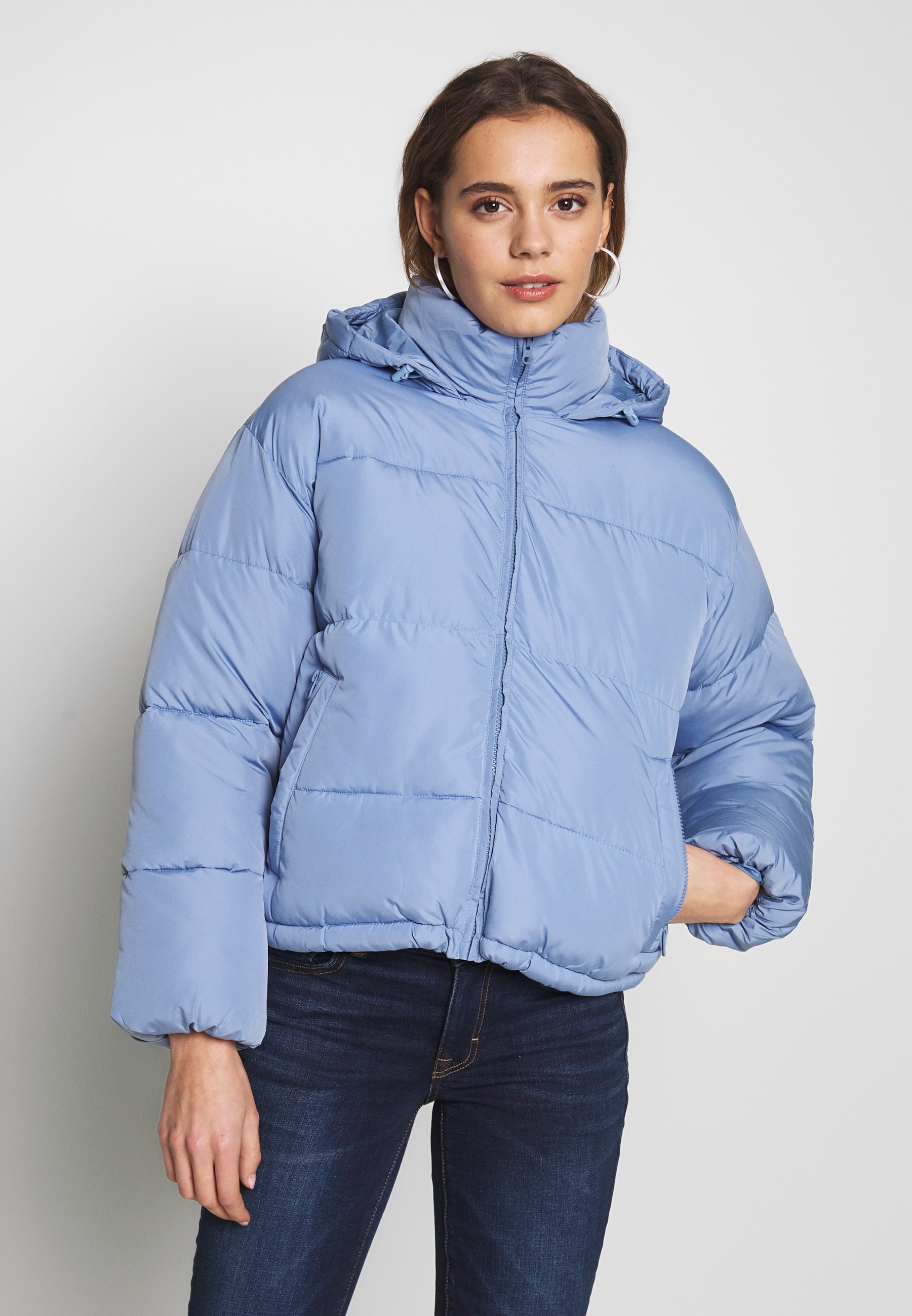 american eagle denim puffer jacket