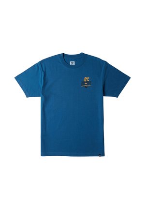 DC Shoes, GROWING PAINS - Nyomott mintás póló - dark blue