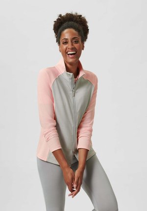 MADELEINE, JACKE - Fleecejas - stone grey light peach
