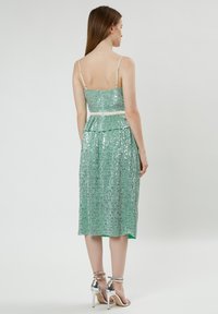 INFLUENCER SEQUIN ALL OVER - Top - aqua