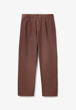 United Colors of Benetton, COLORED DENIM CHINO.. - Vaqueros rectos - brown