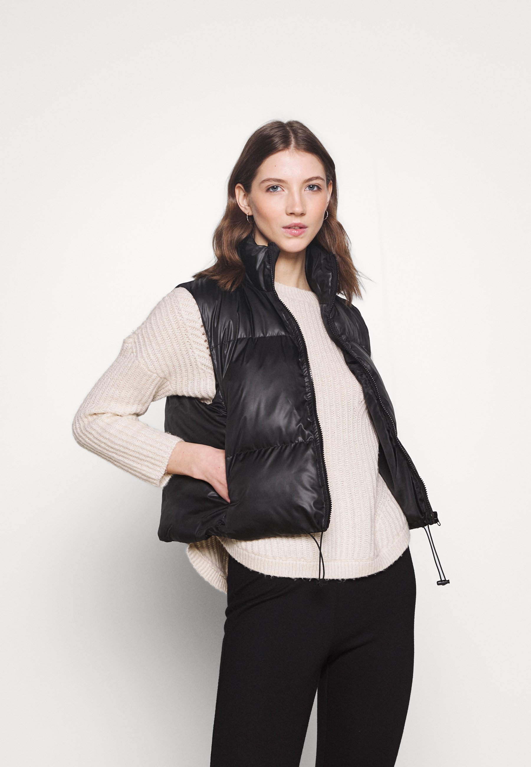 Trendyol SIYAH - Bodywarmer - black/zwart - Zalando.nl