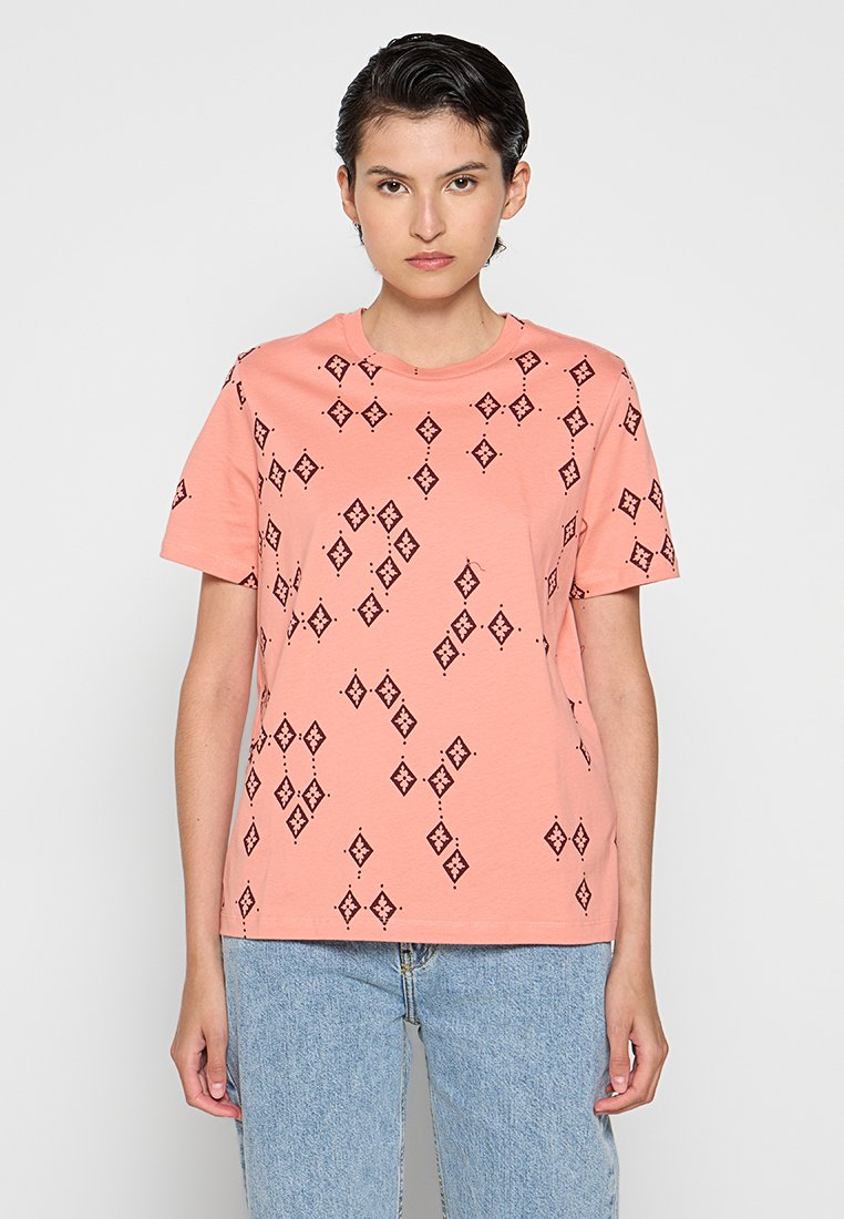 Scotch & Soda T-shirt print abrikoos Scotch & Soda T-shirt print abrikoos