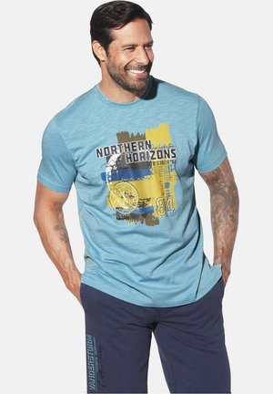 NORHEIM - T-Shirt print - hellblau