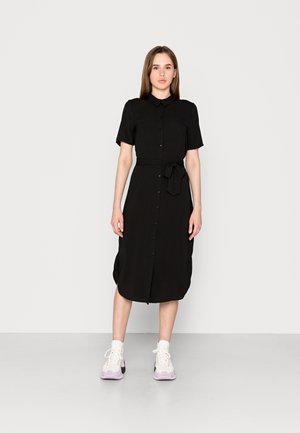 JDYRACHEL ABOVE CALF DRESS - Košilové šaty - black