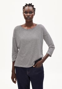 ARMEDANGELS SIAA LOVELY STRIPES - Longsleeve - black oatmilk