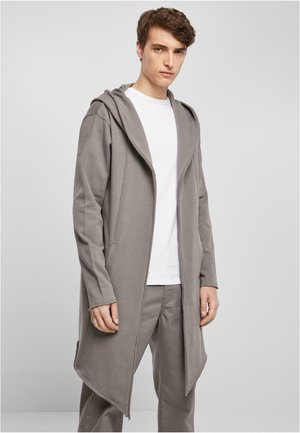 LONG HOODED OPEN EDGE CARDIGAN - Jopica - grey