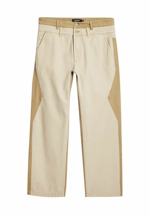 Desigual DOUBLE-WAIST  - Traperice opuštenog kroja - beige
