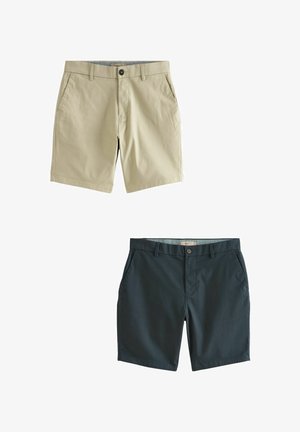 STRAIGHT FIT STRETCH - Pantaloni scurți - navy stone