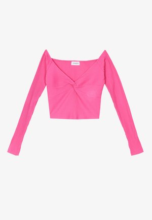 Even&Odd Bluză cu mânecă lungă - pink