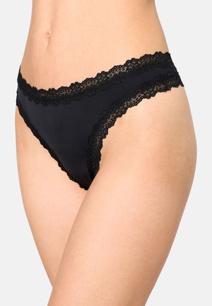NUR DIE, INVISIBLE SEAMLESS LACE 2-PACK - Tanga - schwarz