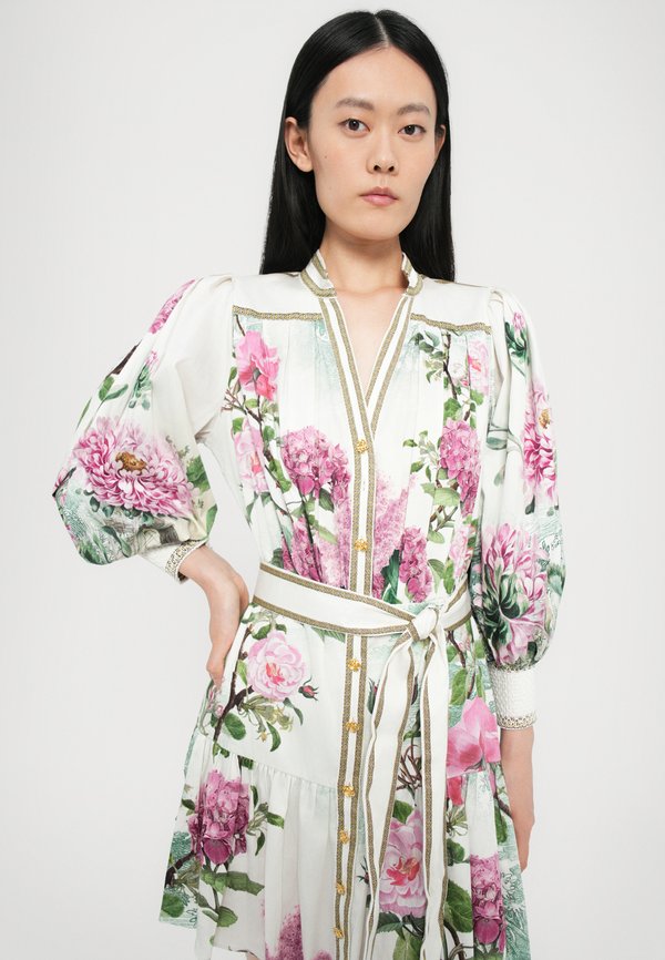 CORA VOLUMINOUS TIERED MINI SHIRT DRESS - Shirt dress - rose whisper4