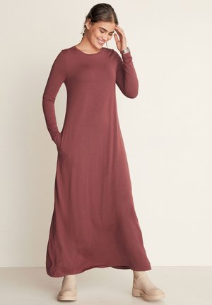 LONG SLEEVE COLUMN - Maxi aty - berry