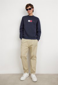 Tommy Hilfiger HILFIGER FLAG SWEATSHIRT - Sweatshirt - desert sky