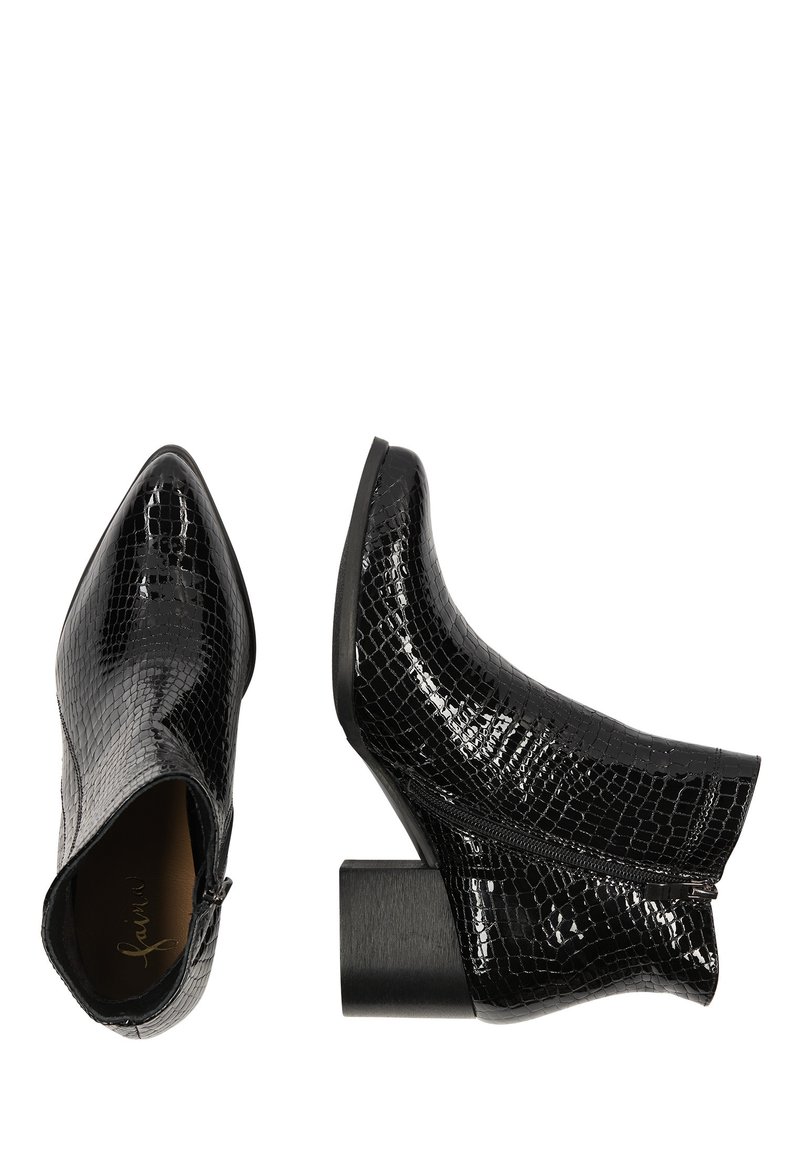 Damen Ankle Boots | faina Stiefelette schwarz reptil/schwarz - VS24459 Damen Ankle Boots | faina Stiefelette schwarz reptil/schwarz - VS24459