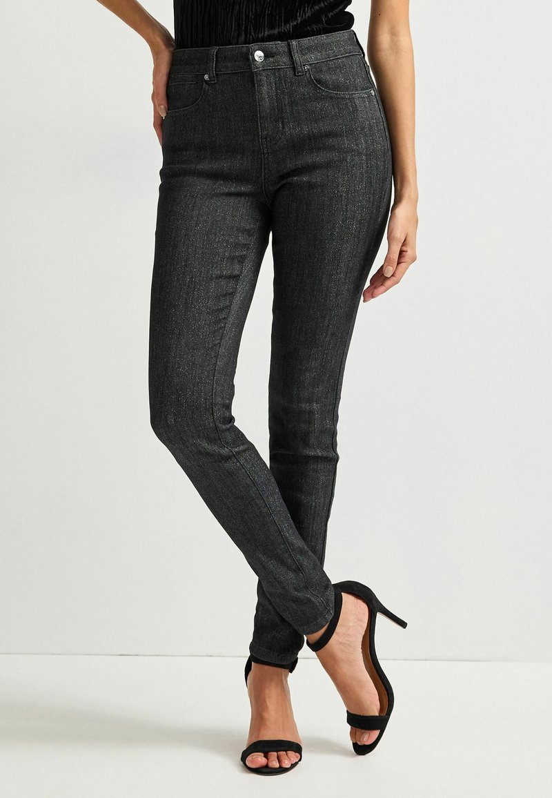 Next GLITTER Jeans slim fit black/svart Zalando.se