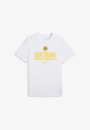 Puma, BVB DORTMUND FTBLCULTURE TEE - Fanartikel - white-faster yellow
