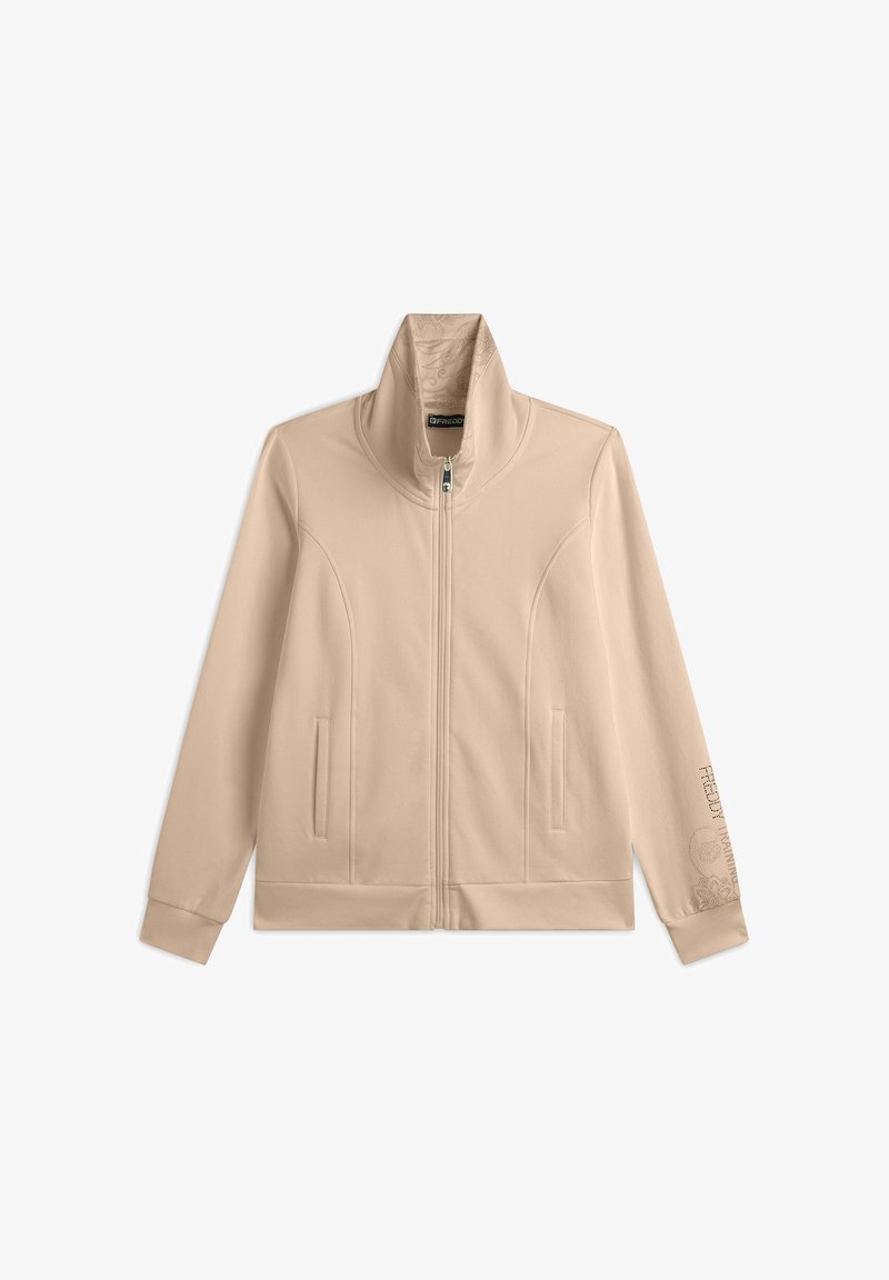 Freddy COLLO CON INTERNO - Sudadera con cremallera - humus