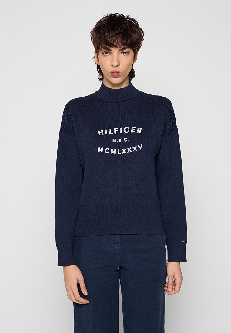 Tommy Hilfiger Trui blauw denim/bluedenim Tommy Hilfiger Trui blauw denim/bluedenim