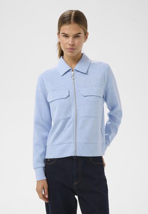 BECAIW MELANGE CARDIGAN - Felpa con zip - endless sky melange