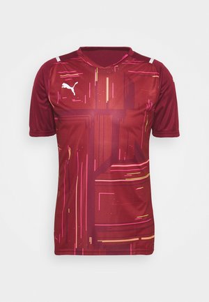 T-shirt imprimé - bordeaux