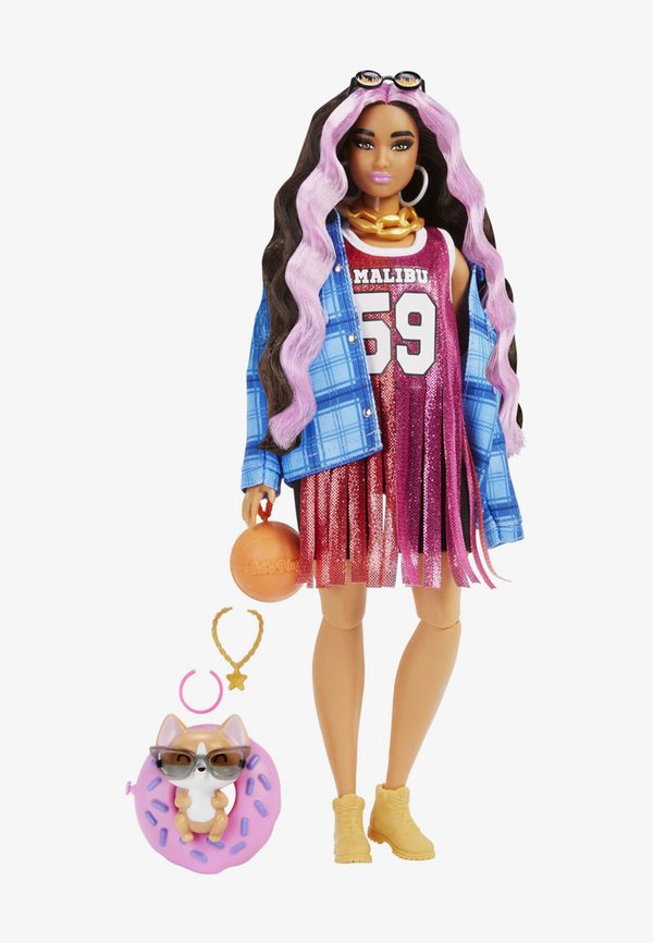 EXTRA PUPPE BASKETBALL-LOOK – Puppe – bunt