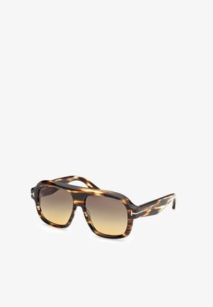 Tom Ford RHONDA-02 - Gafas de sol - coloured havana / gradient smoke
