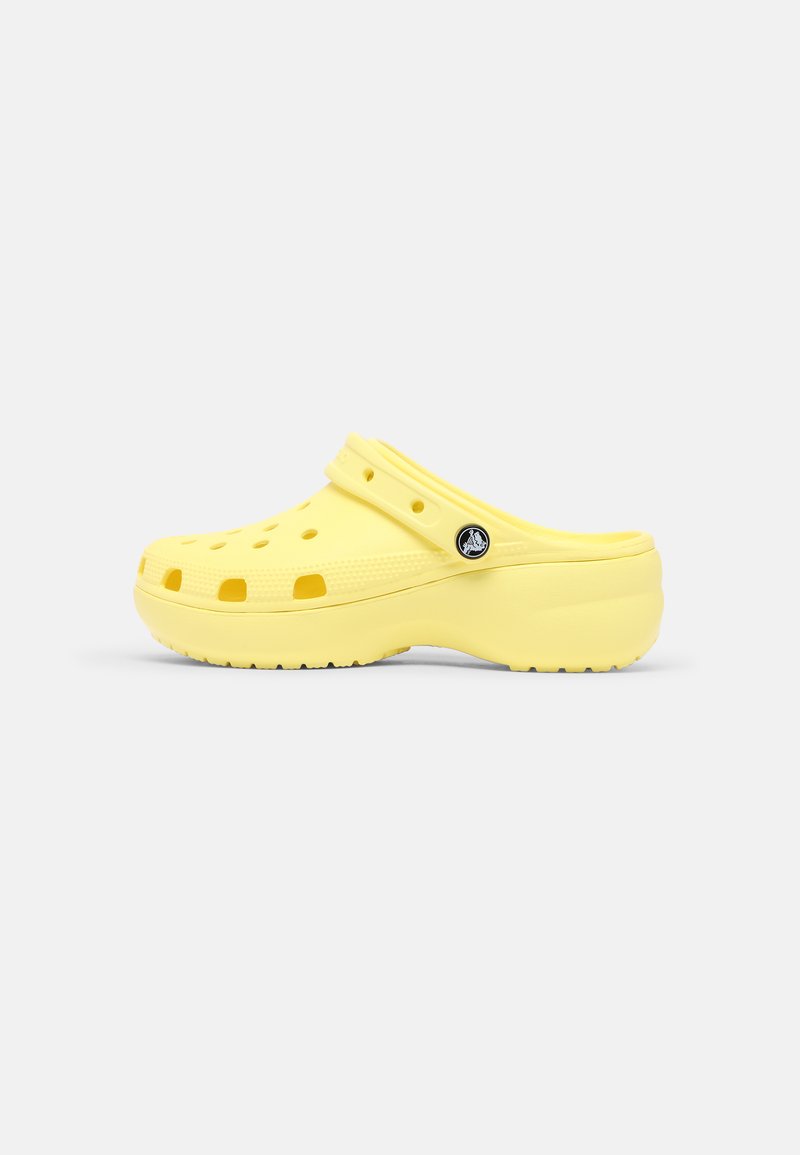 crocs platform yellow