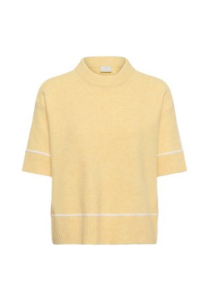 Kaffe, KAJINIE PULLOVER1/2 SLEEVE - Striktrøje - sunlight melange
