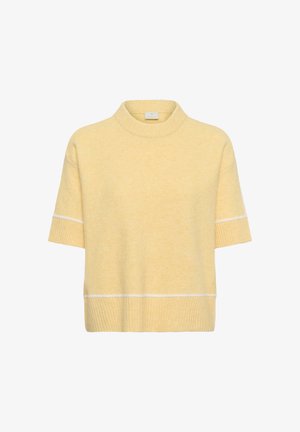 Kaffe, KAJINIE PULLOVER1/2 SLEEVE - Striktrøje - sunlight melange