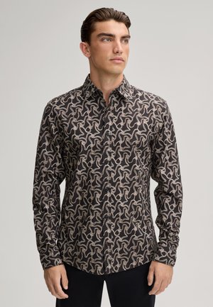 HANSON - Shirt - schwarz gemustert