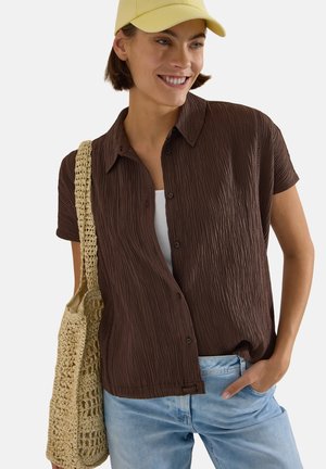 Cecil, DROPPED SHOULDER HEMDBLUSE IN UNIFARBE - Chemisier - brown cacao