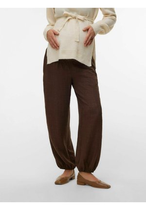 GESCHNITTEN NIEDRIGE TAILLE - Pantalon classique - chocolate torte