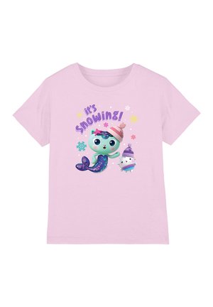 Universal Studios, GABBY'S DOLLHOUSE MERCAT ITS SNOWING CHRISTMAS UNISEX - Print T-shirt - pink