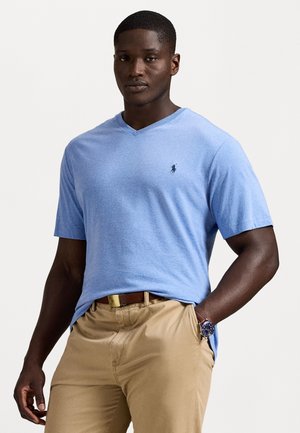 JERSEY V-NECK T-SHIRT - Basic T-shirt - soft royal heather