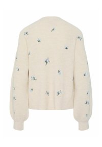 YAS YASFLEUR CARDIGAN - Strickjacke - birch