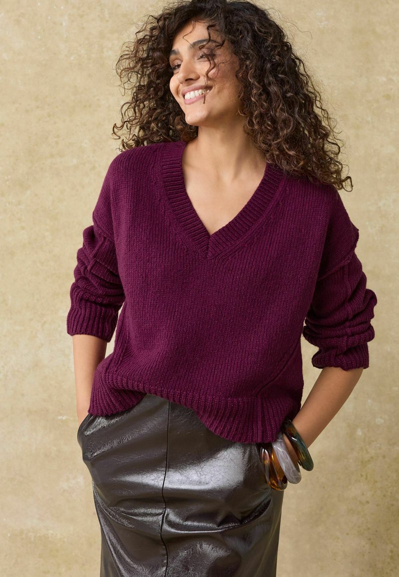 Next Strickpullover - burgundy red