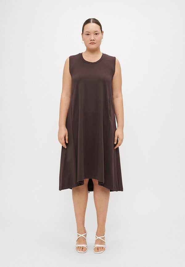 ZAMBRA - Jersey dress - caffe