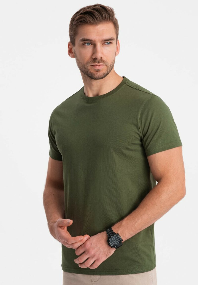 Ombre T-shirts basic - olive green