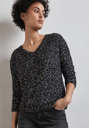 MIT LEO-MUSTER - Longsleeve - grau