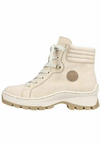 Botas Con Cordones Rieker Para Mujer - Rojo Y Negro, Suela Antideslizante, Ancho Extra