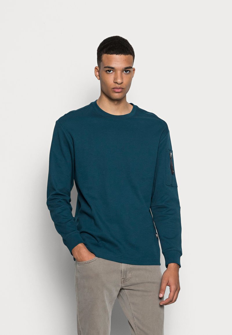 G-STAR TWEETER ZIP - Camisola - heavy midnight blue