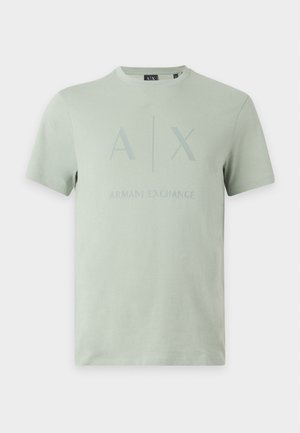Armani Exchange, SLIM - T-shirt con stampa - green