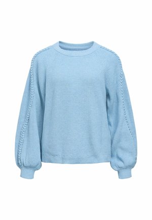 Object, JUMPER POINTELLE SLEEVE - Pullover - blue shadow