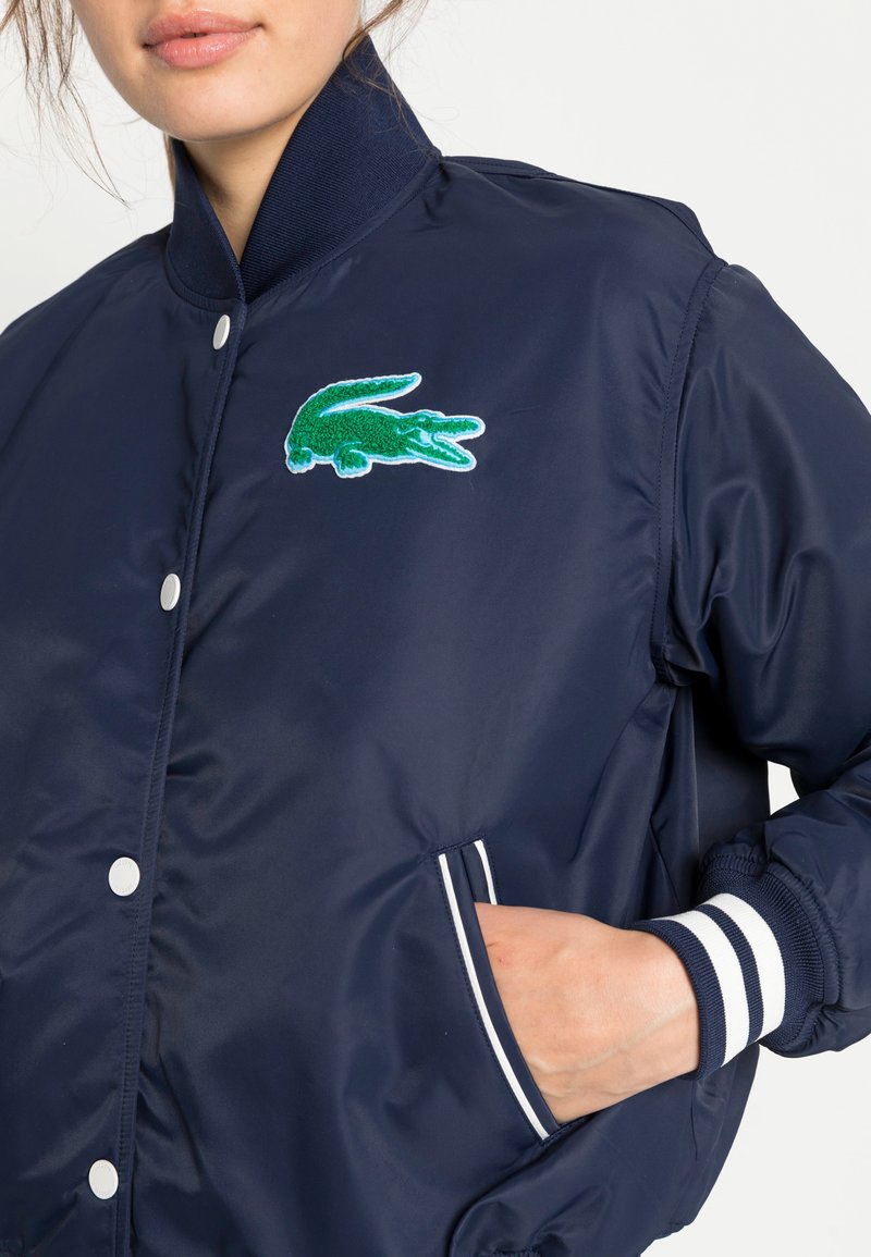 Lacoste navy bomber jacket Outlet