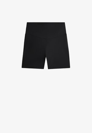 OYSHO, HIGH-WAISTED COMFORTLUX 10cm HOT PANTS - Leggings - black