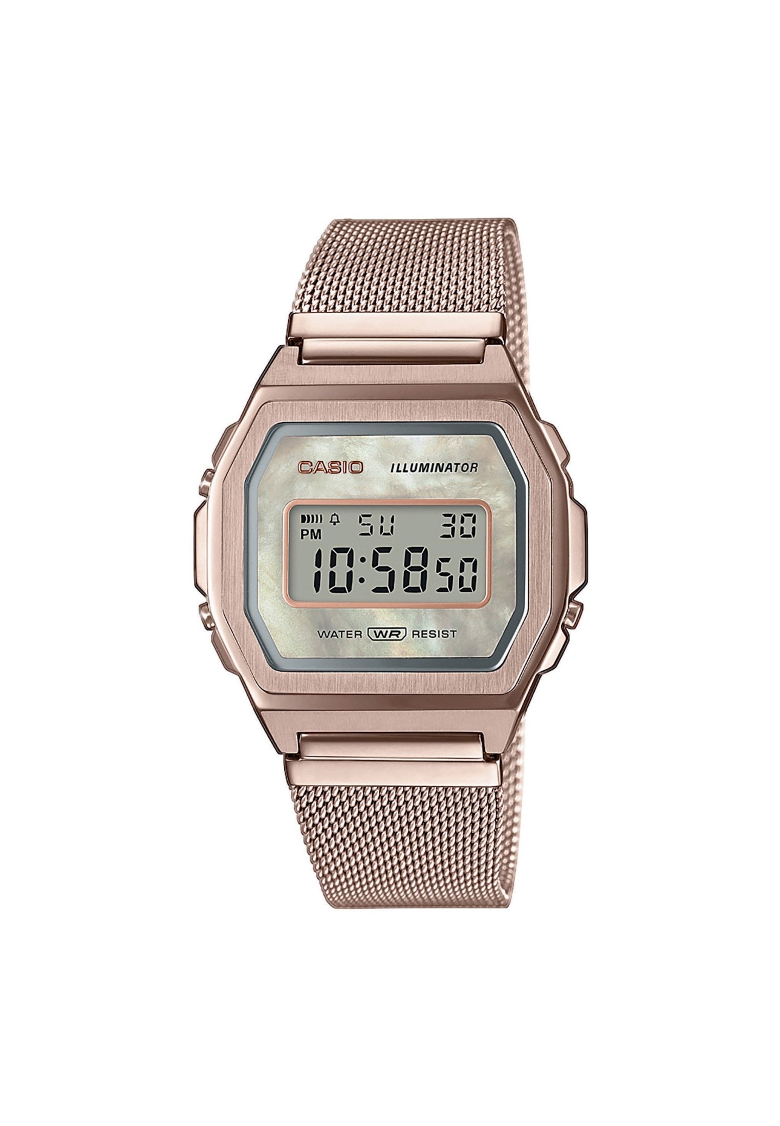 rose gold casio watch