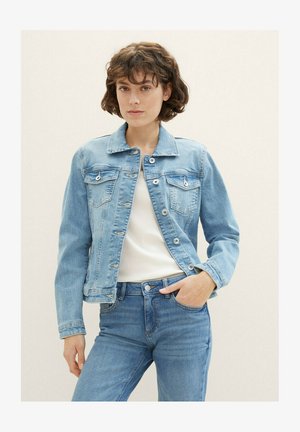 TOM TAILOR Denim - Giacca Jeans Donna Leggera, Cotone Sostenibile, Vestibilità Normale, Con Coulisse