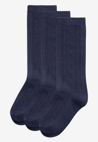THREE PACK  - Kojinės iki kelių - dark blue